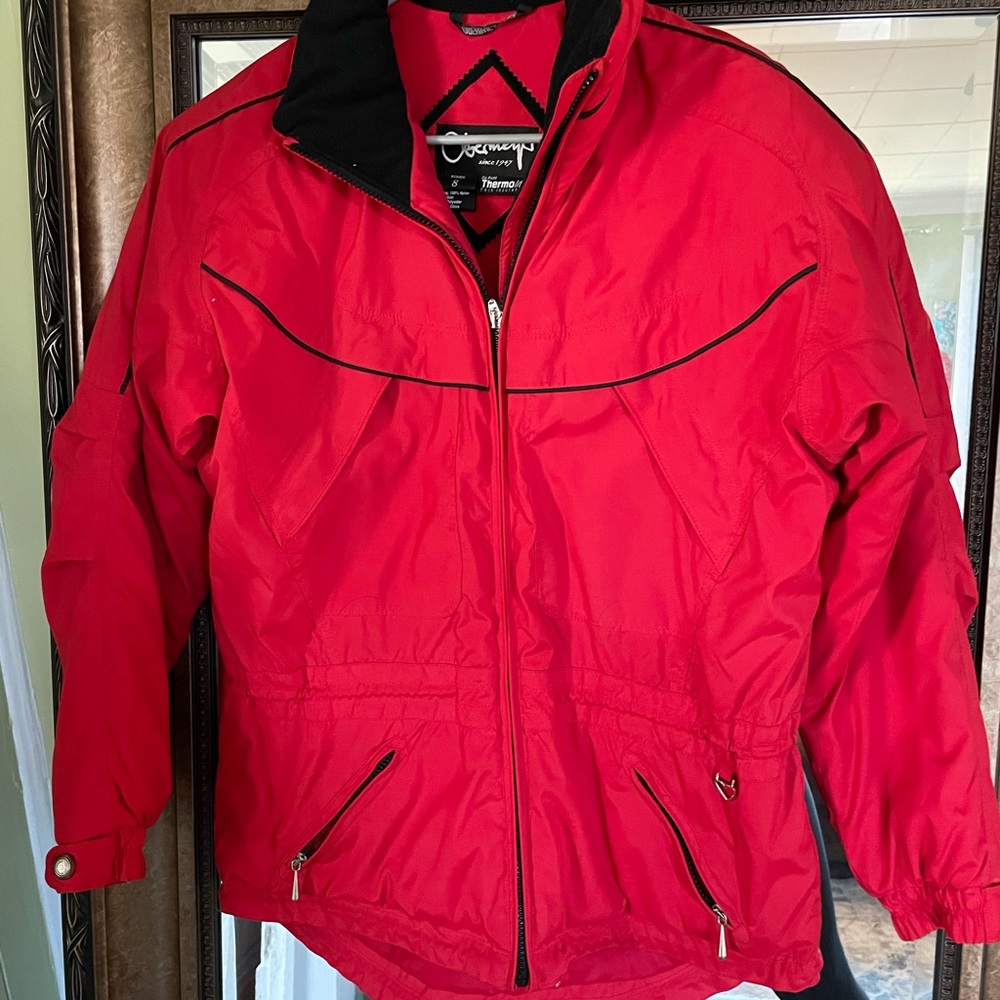 VINTAGE RED OBERMEYER SKI JACKET